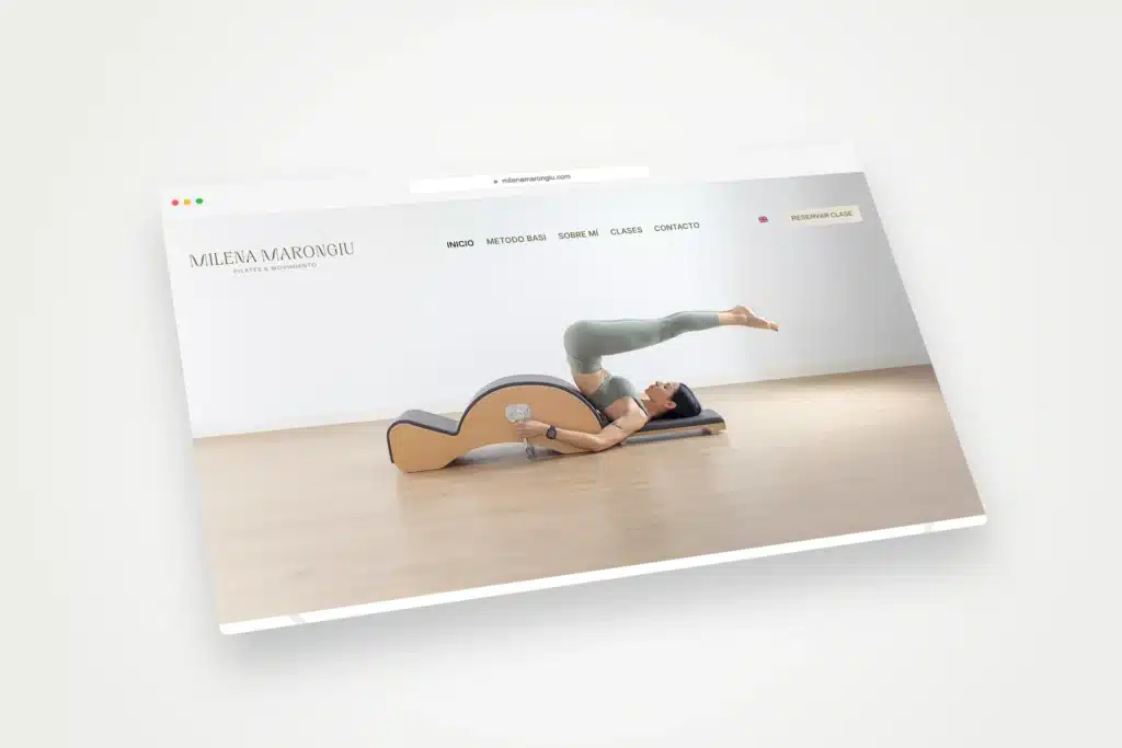Web nueva de Milena Marongiu, diseño web Sevilla
