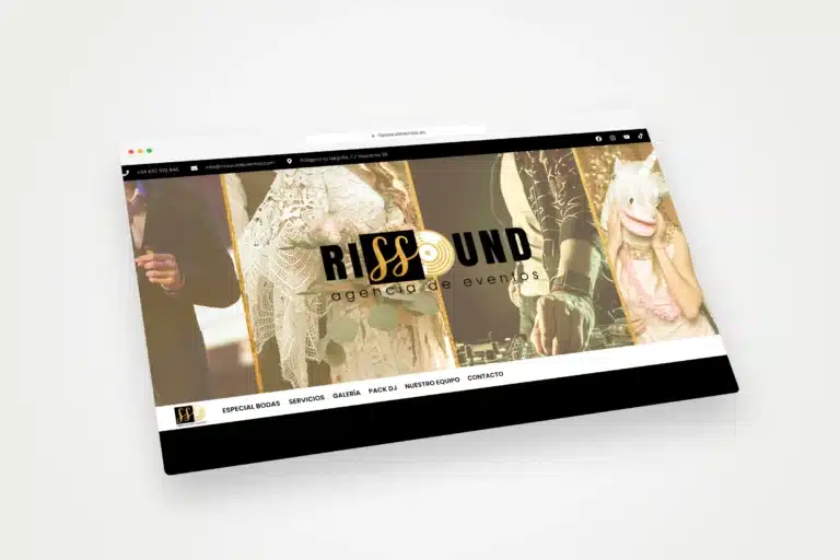 Rissound Eventos - diseño web Sevilla